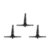 Wall Diver Home Decor Classic Wall-Art Sculpture - Black 3 PACK