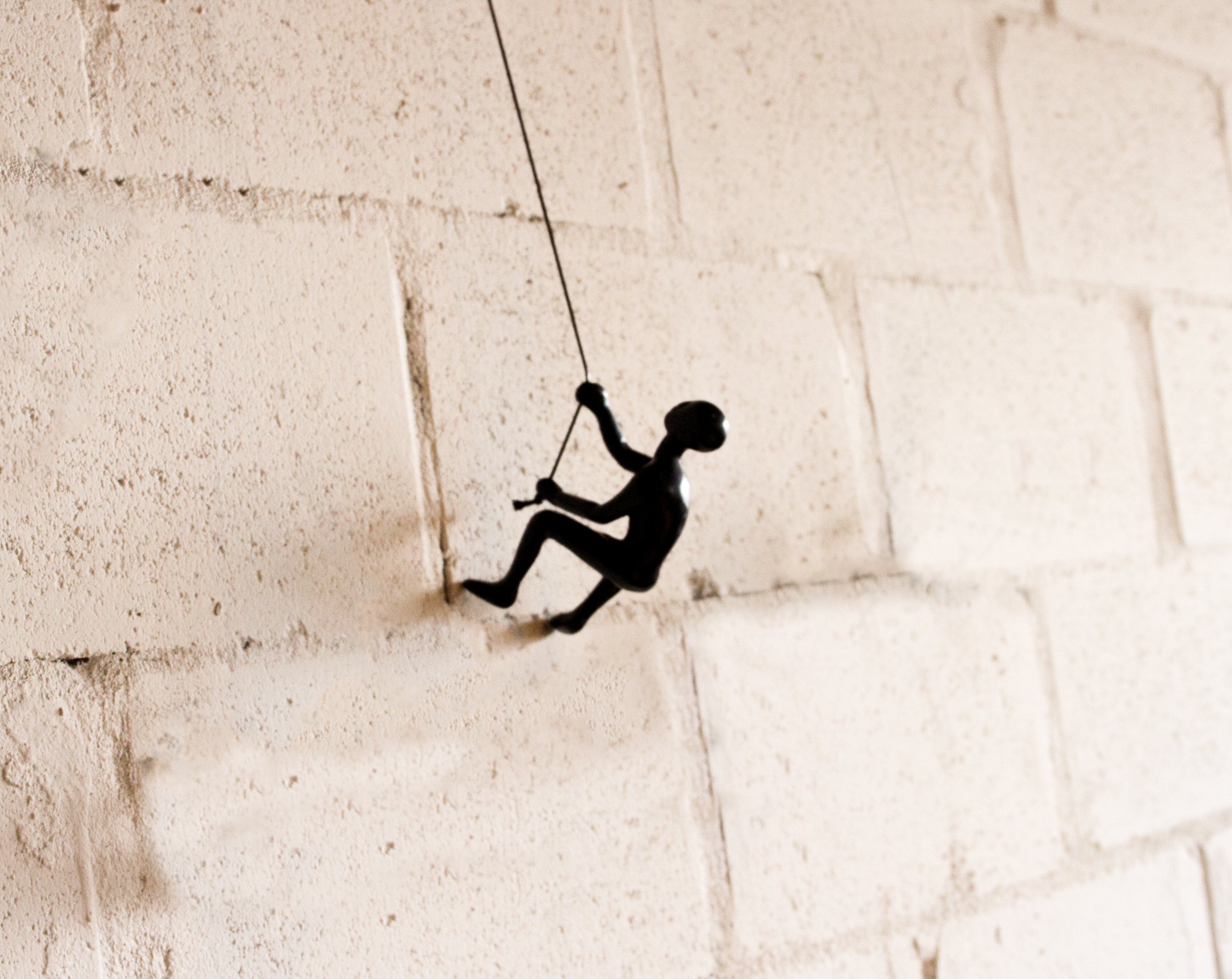 Climbing Man Classic Wall-Art Sculpture