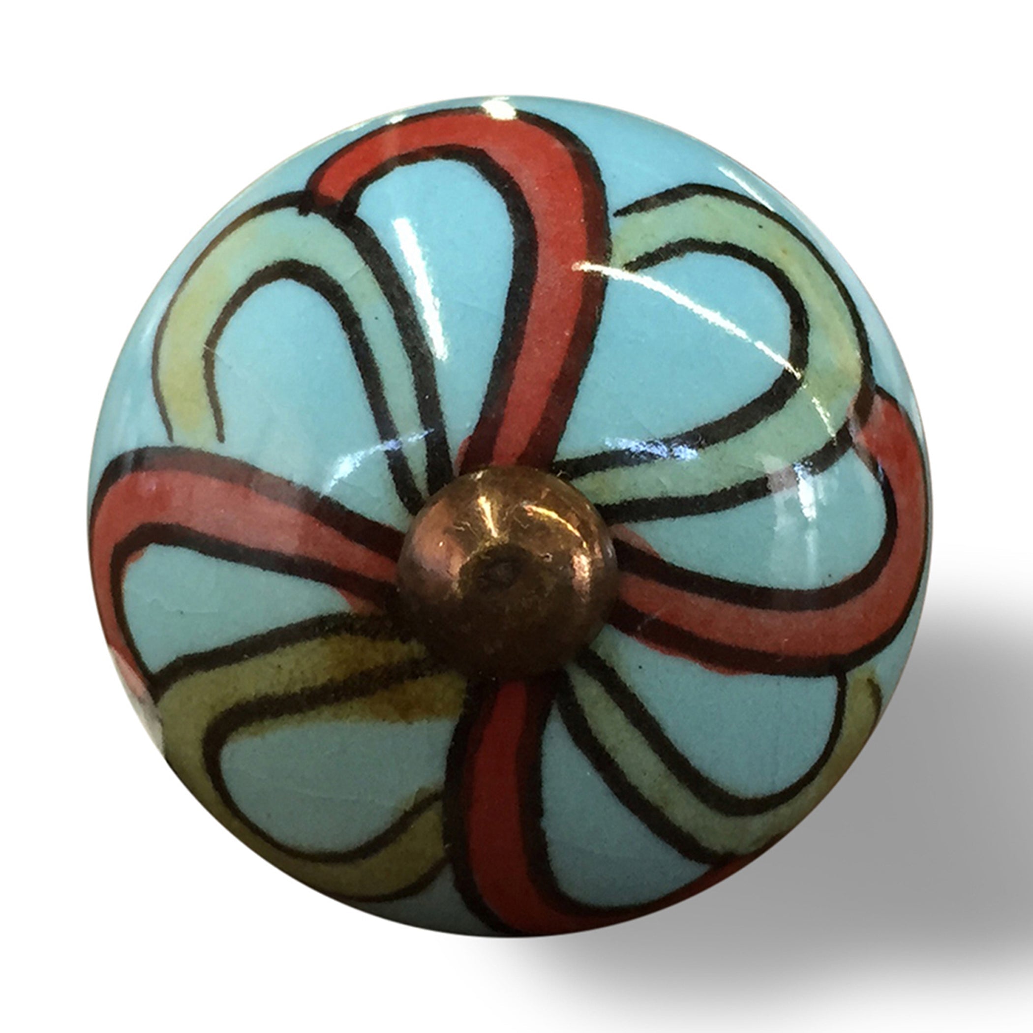 Knob-It Home Decor Classic Cabinet & Drawer Knobs-Turquoise/Red/Green/Copper