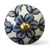 Knob-It Home Decor Classic Cabinet & Drawer Knobs-Blue/White/Gold