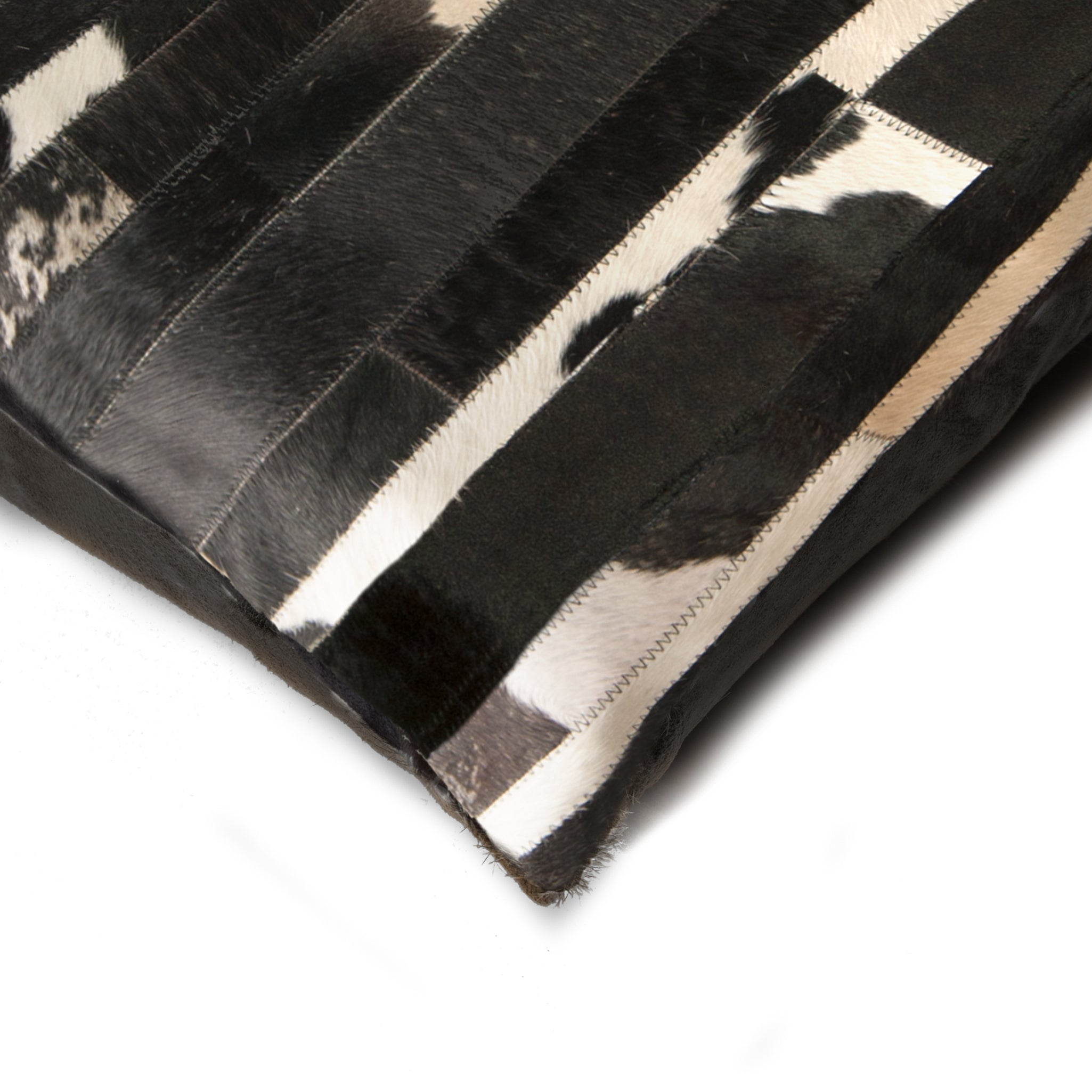 Coussin en cuir de vachette naturel Torino Madrid neutre | 56 x 56 cm