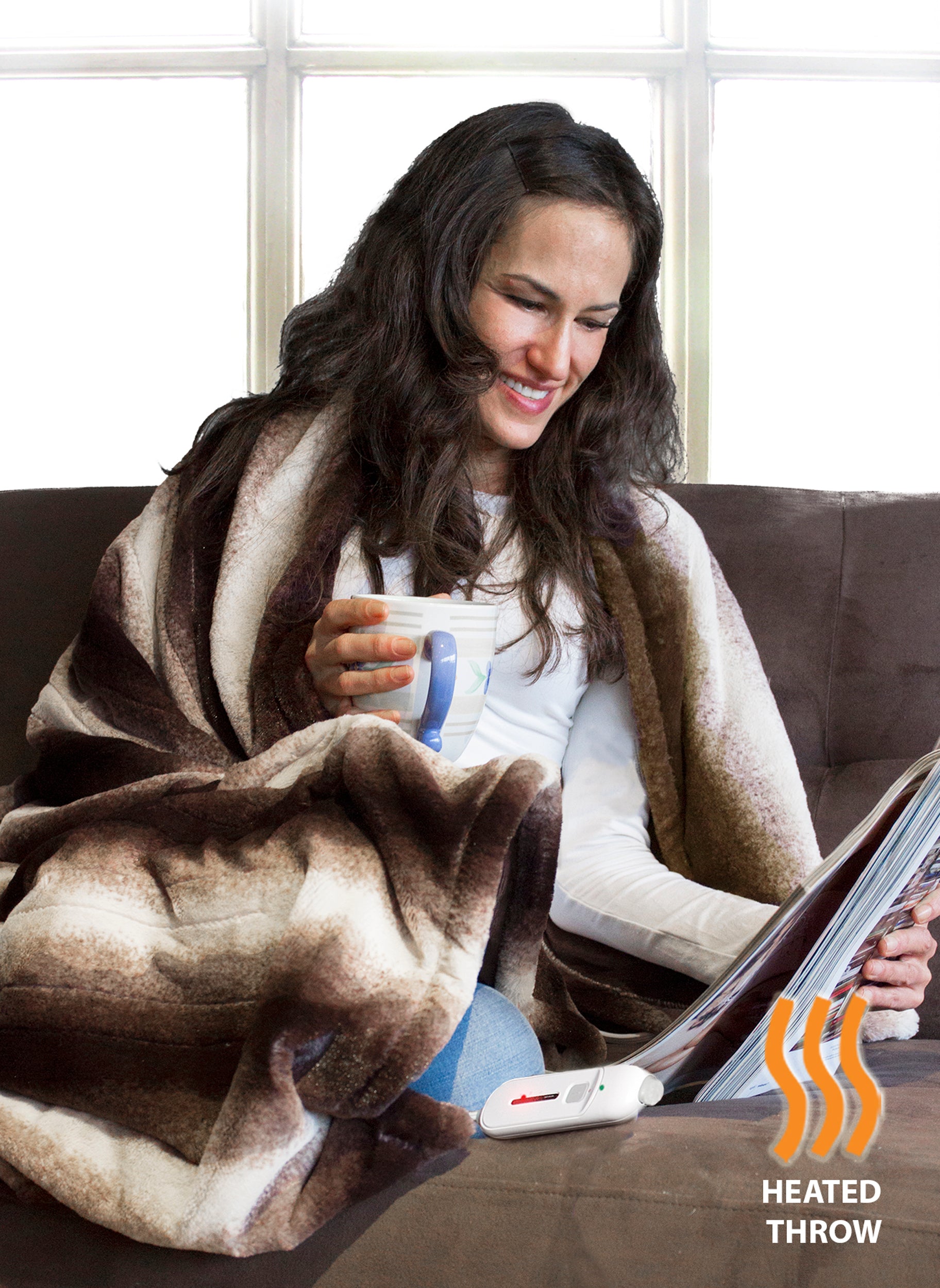 Luxe Classic Heated Faux Fur Throw | 50"x60"