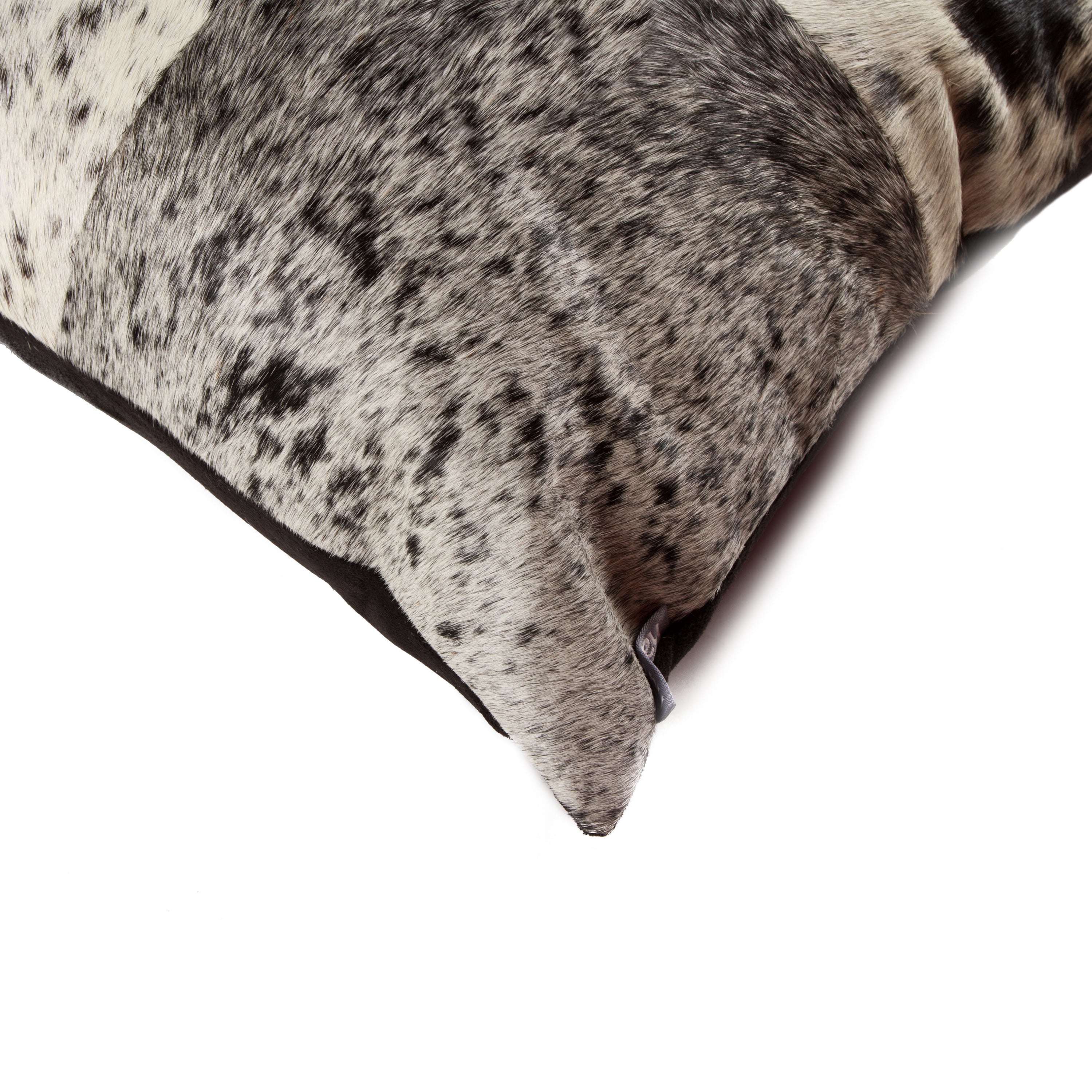 Natural Home Decor Torino Salt & Pepper Cowhide Pillow-2-Piece