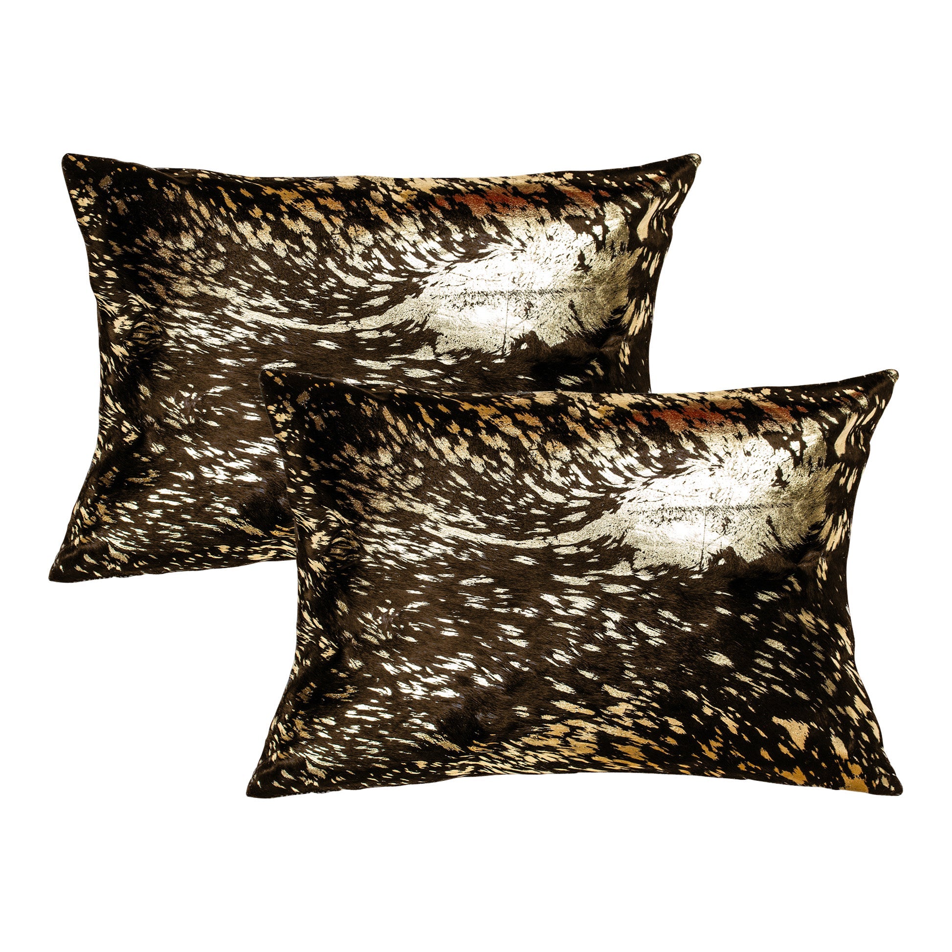 Natural Home Decor Torino Scotland Cowhide Pillow-2-Piece