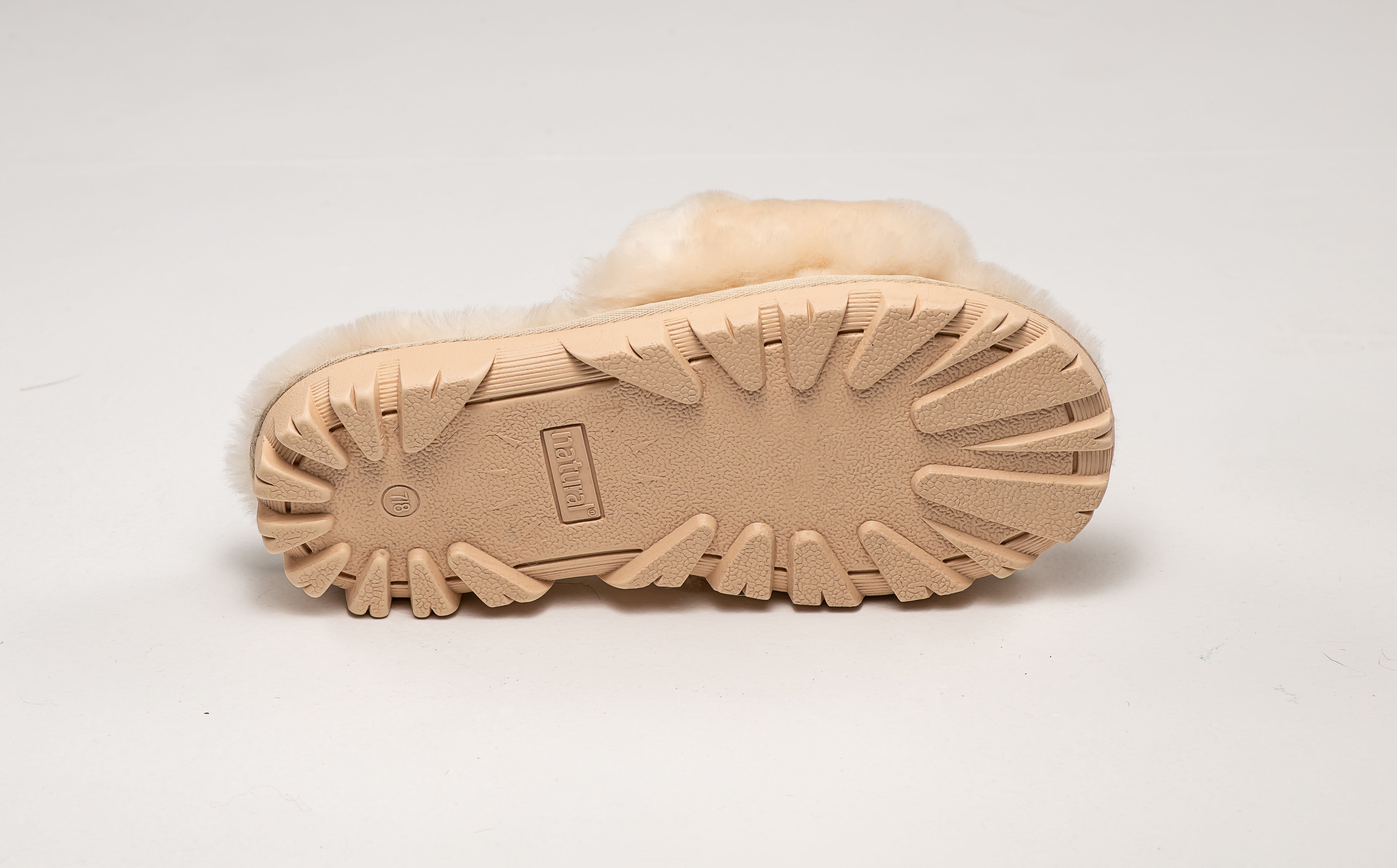 Natural Charlotte Suede Women Slippers | Natural
