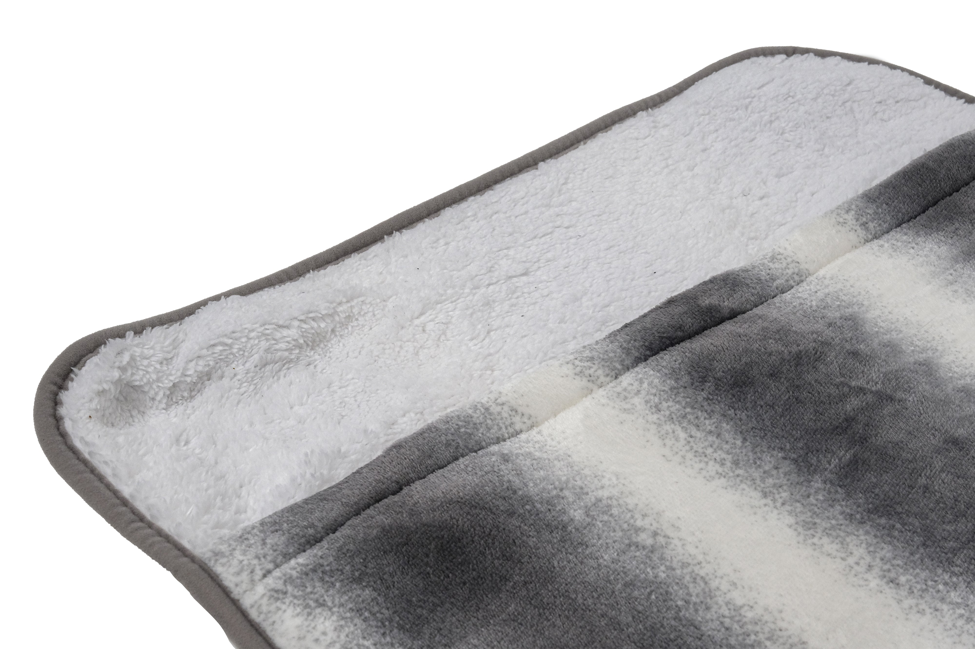 Chauffe-pieds Luxe Classic en fausse fourrure chauffante | 56 x 51 cm