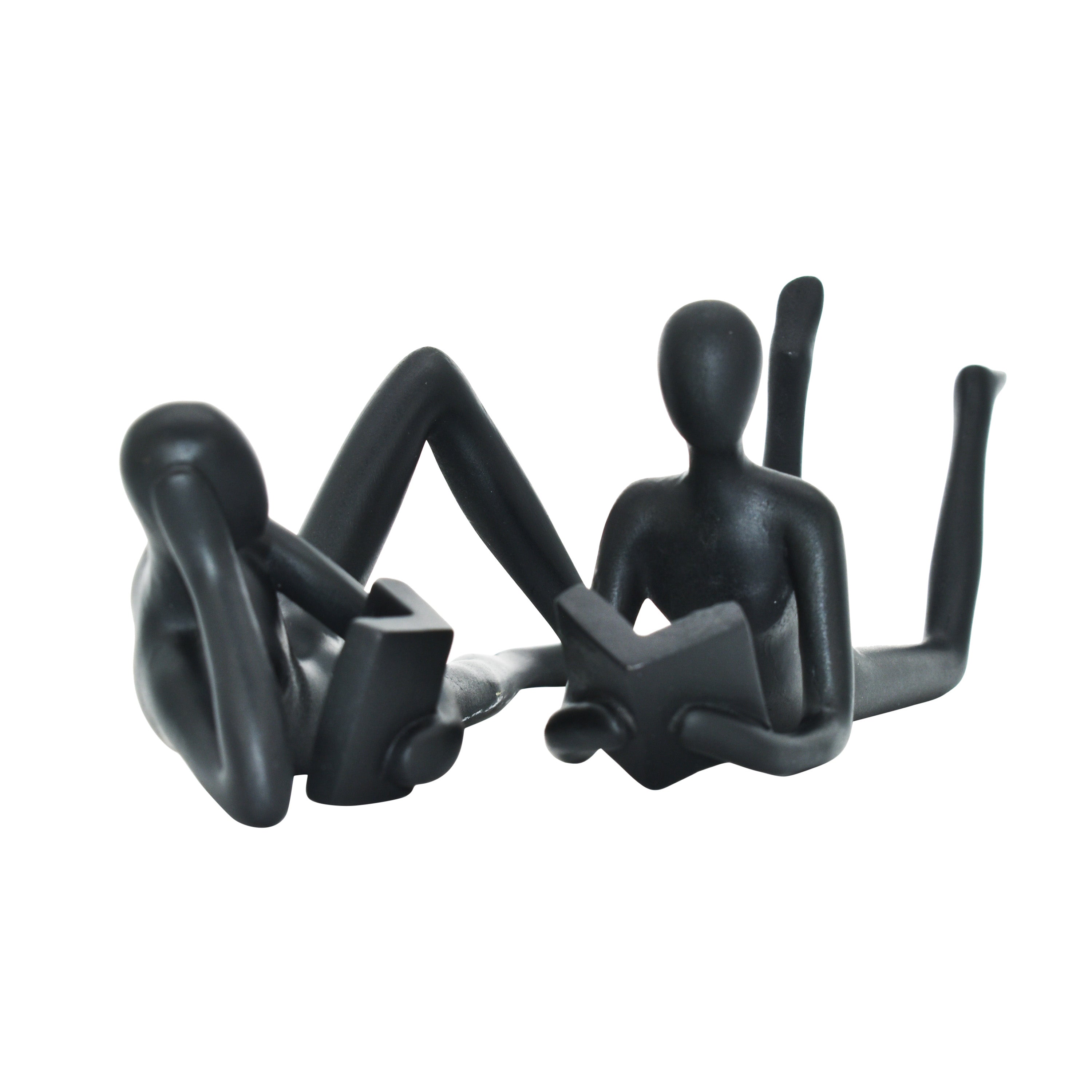 Adam & Friends Man & Woman Leisure Readers Sculpture | 2-Pack
