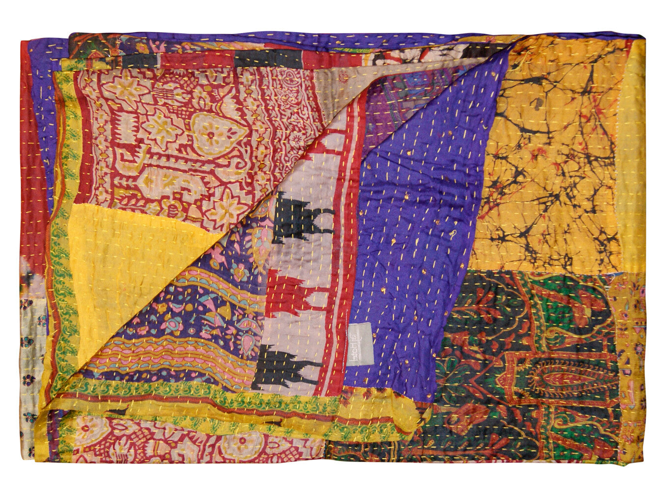 Taj Hotel Home Decor Kantha Silk Throw | 50