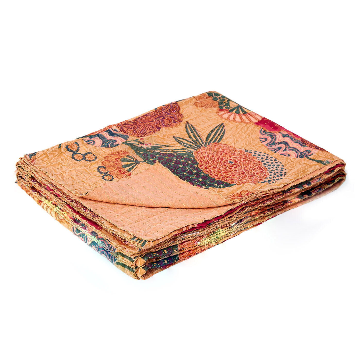 Taj Hotel Home Decor Kantha Cotton Throw | 50