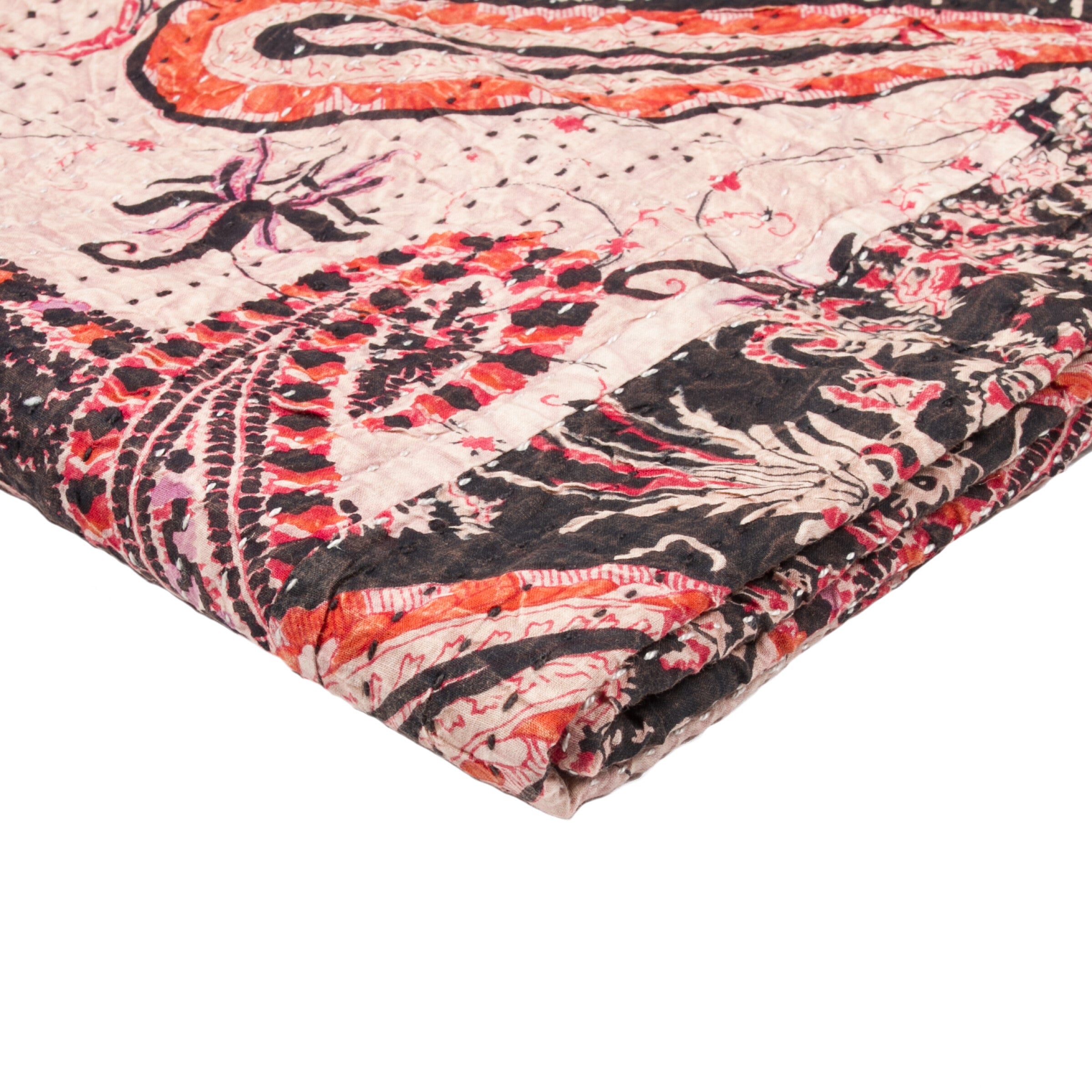 Taj Hotel Kantha Cotton Throw | 50"x70" | E